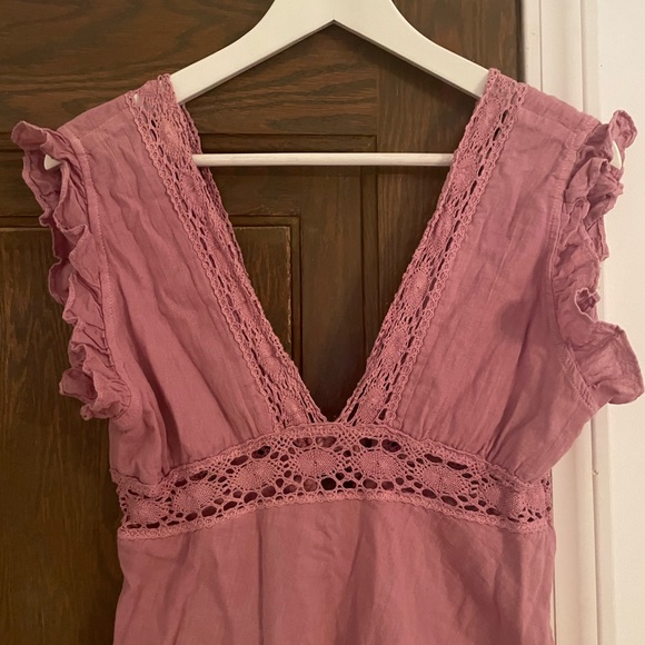 Jen's Pirate Booty Moca Dress Jibarita Dried Roses Dress Size Small - Picture 2 of 8